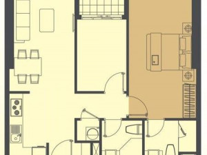 64m2 - 2 PN - 2 WC - Căn hộ ở - The Tresor - Quận 4